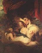 Sir Joshua Reynolds Cupid Unfastens the Belt of Venus oil painting artist